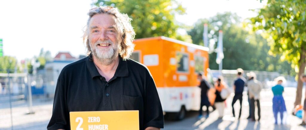 Een foto van Frans Pas - oud-voorzitter van de Haagse Soepbus