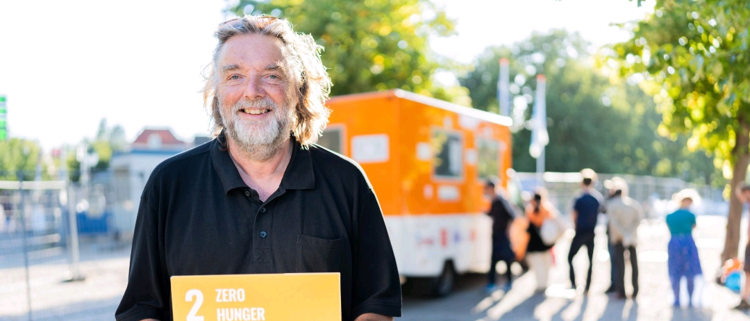 Een foto van Frans Pas - oud-voorzitter van de Haagse Soepbus